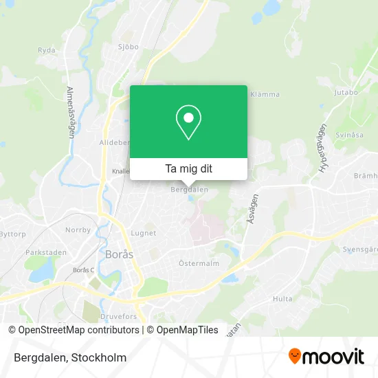 Bergdalen karta