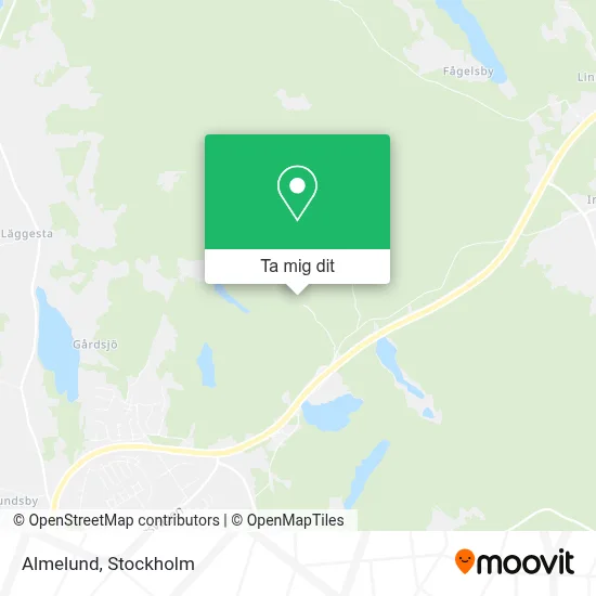 Almelund karta