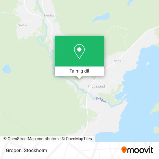 Gropen karta