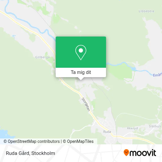 Ruda Gård karta