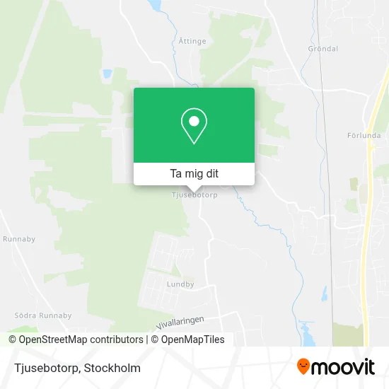 Tjusebotorp karta
