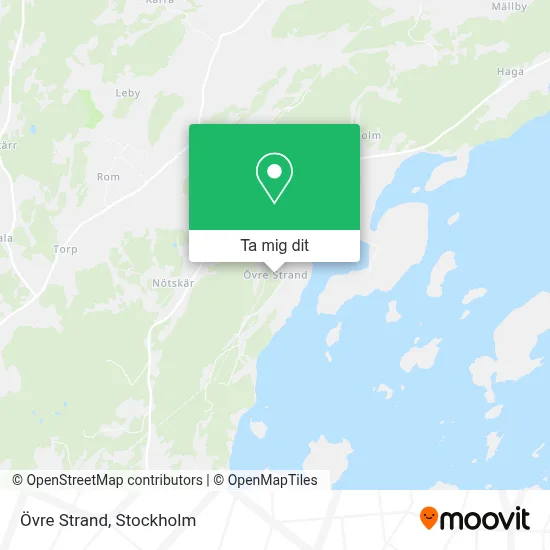 Övre Strand karta