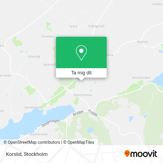 Korslid karta