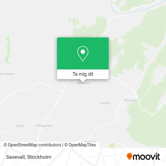 Saxevall karta