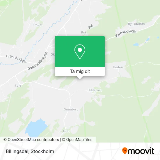 Billingsdal karta