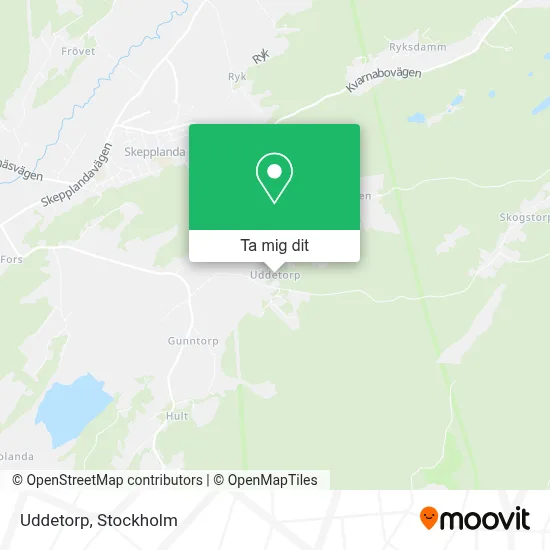 Uddetorp karta