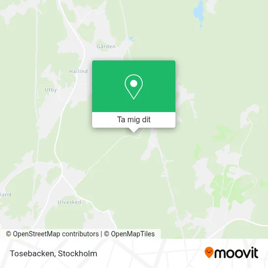 Tosebacken karta