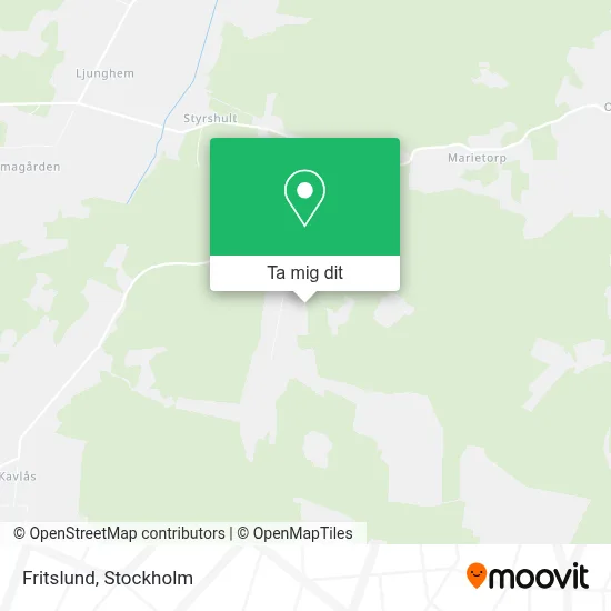 Fritslund karta
