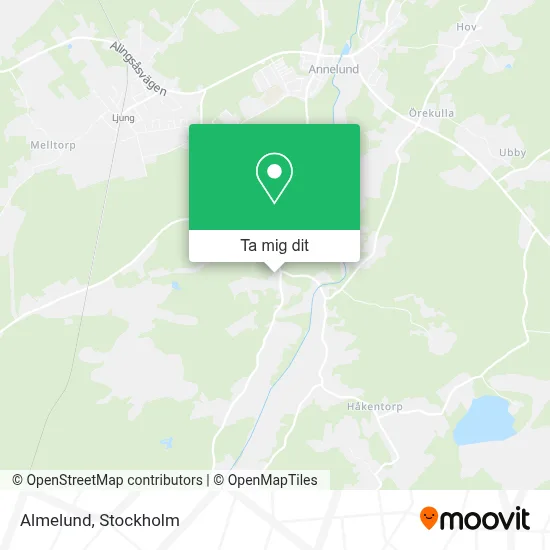 Almelund karta
