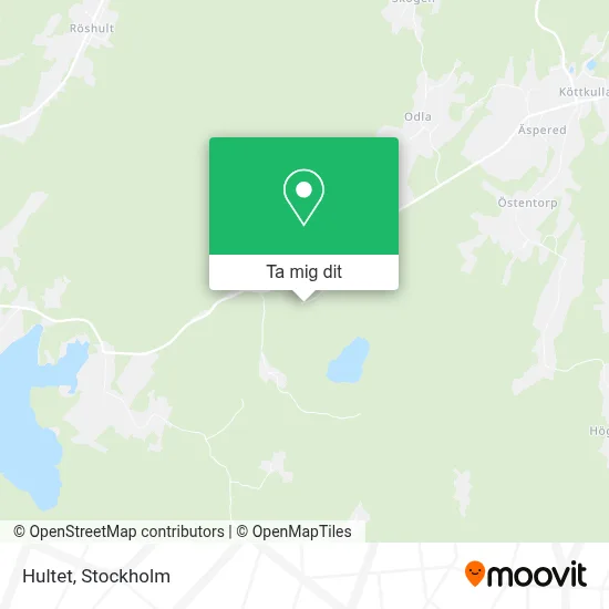 Hultet karta