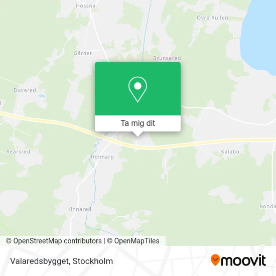 Valaredsbygget karta