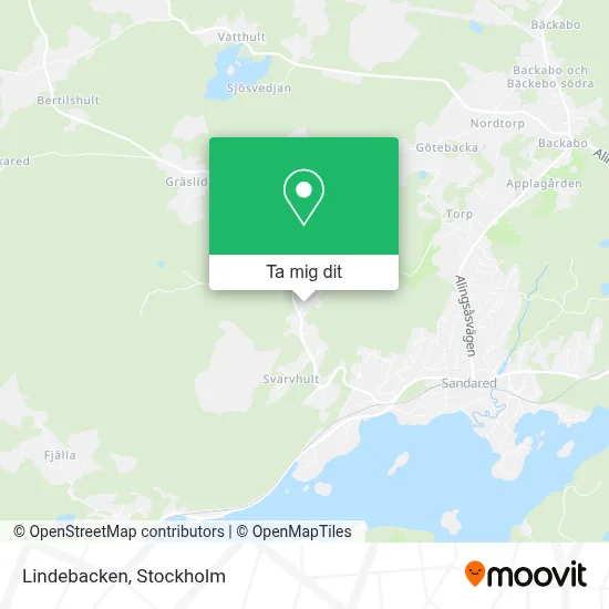 Lindebacken karta
