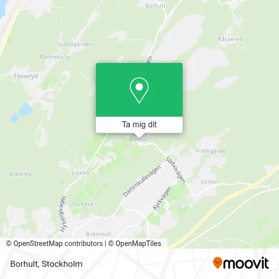 Borhult karta