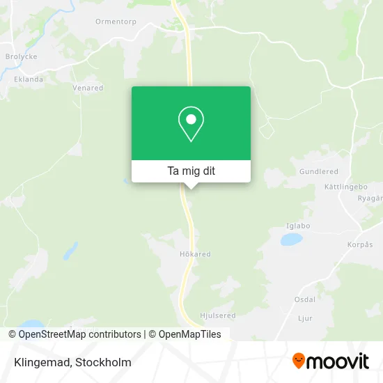 Klingemad karta