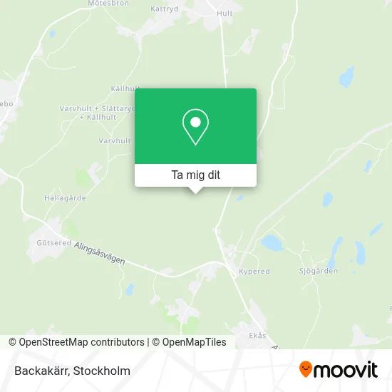 Backakärr karta