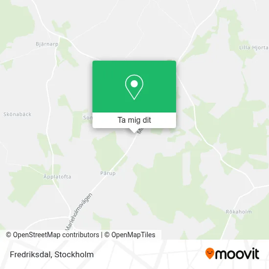 Fredriksdal karta