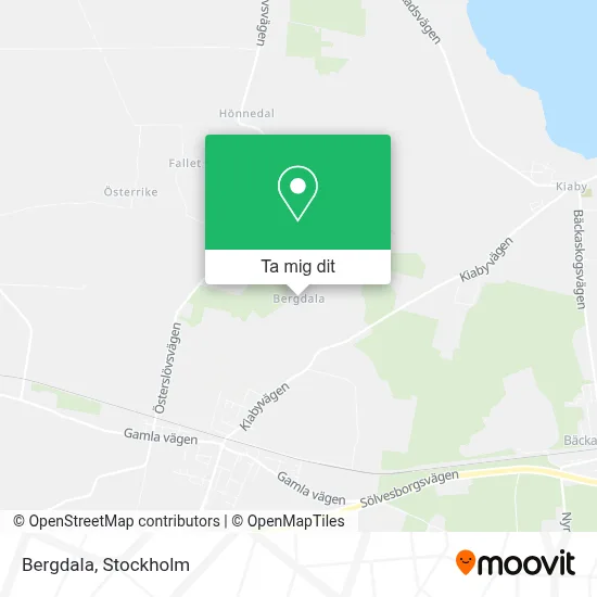 Bergdala karta