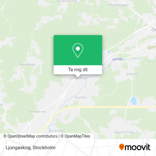 Ljungaskog karta