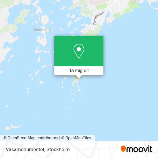 Vasamonumentet karta