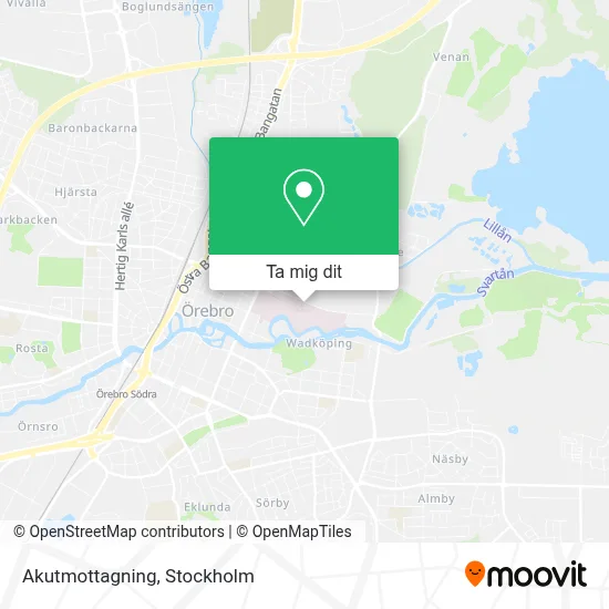 Akutmottagning karta