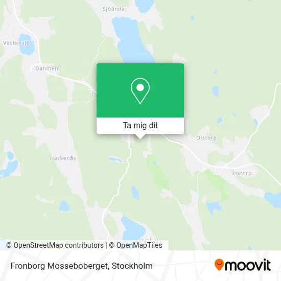 Fronborg Mosseboberget karta