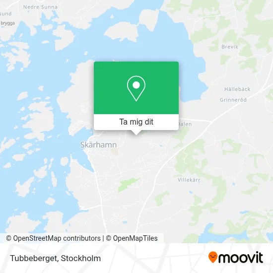 Tubbeberget karta