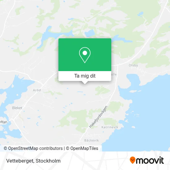 Vetteberget karta