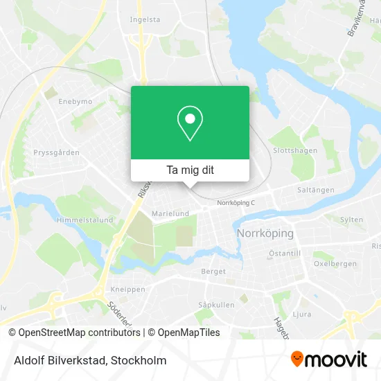 Aldolf Bilverkstad karta