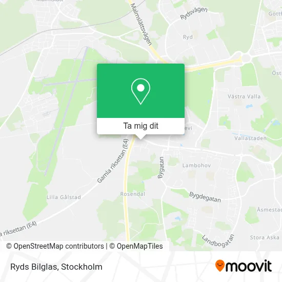 Ryds Bilglas karta