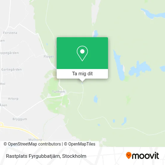 Rastplats Fyrgubbatjärn karta