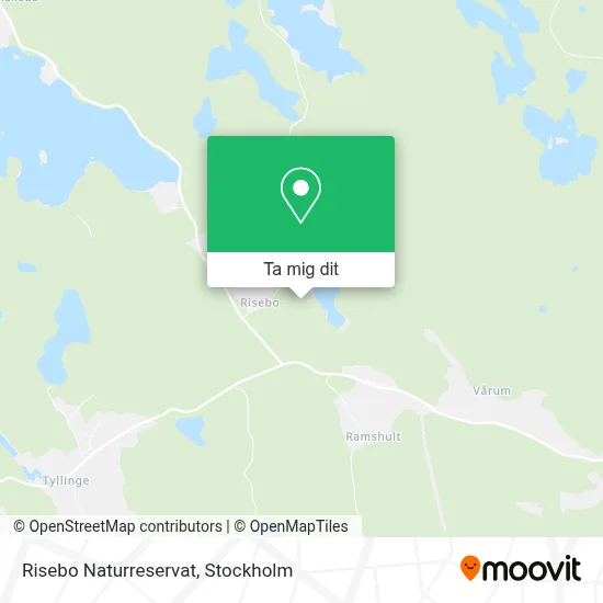 Risebo Naturreservat karta