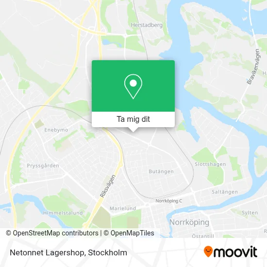 Netonnet Lagershop karta