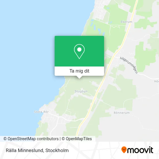 Rälla Minneslund karta