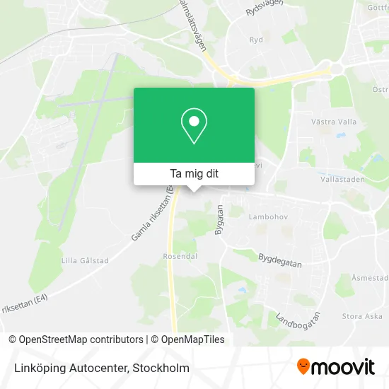 Linköping Autocenter karta