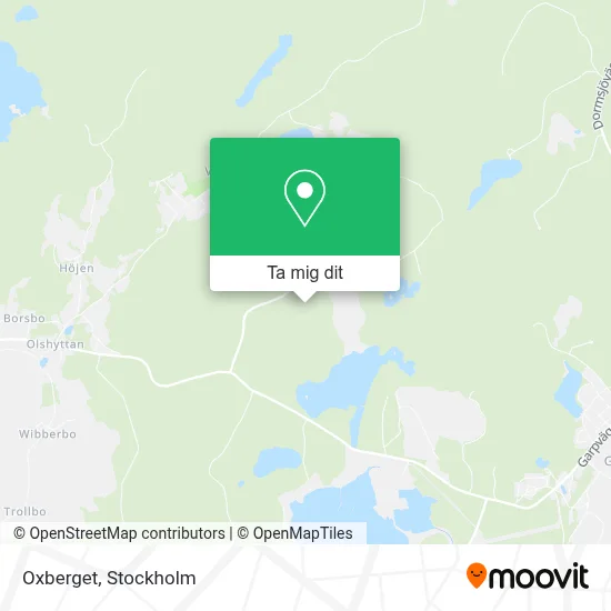 Oxberget karta