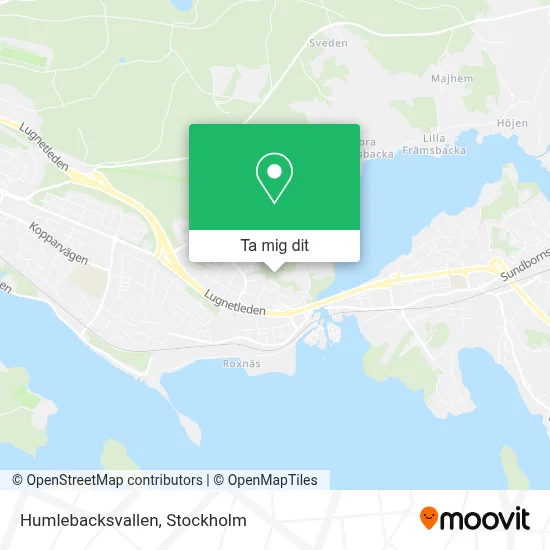 Humlebacksvallen karta