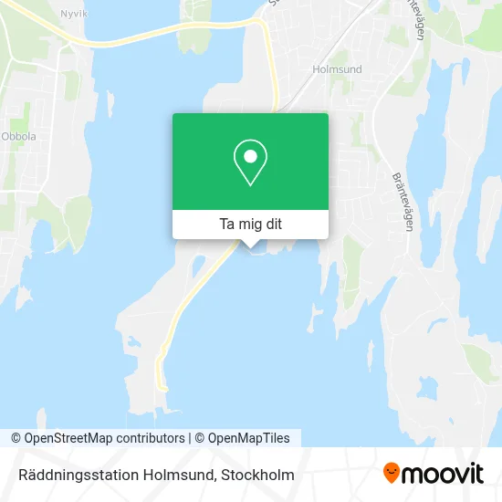Räddningsstation Holmsund karta
