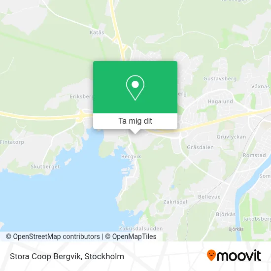 Stora Coop Bergvik karta