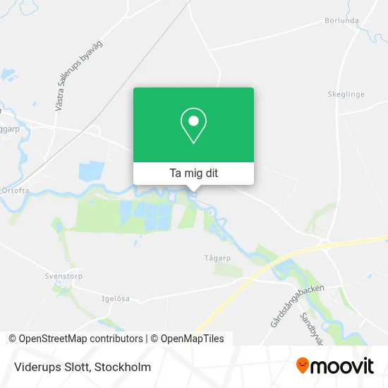 Viderups Slott karta