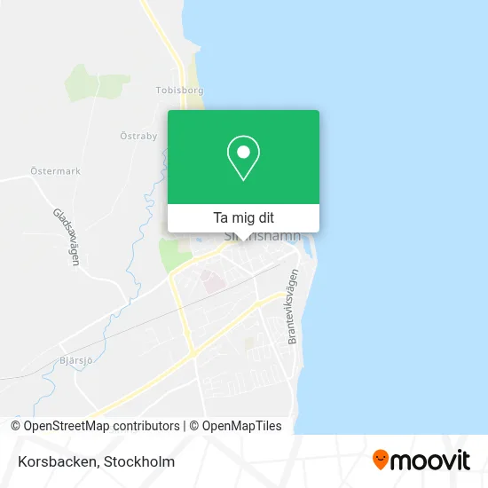 Korsbacken karta