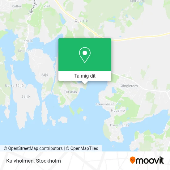 Kalvholmen karta
