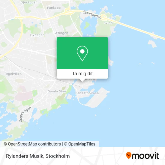 Rylanders Musik karta