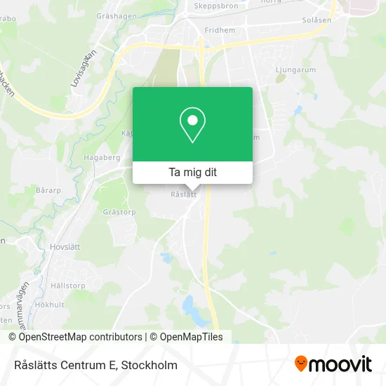 Råslätts Centrum E karta
