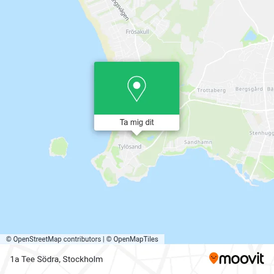 1a Tee Södra karta