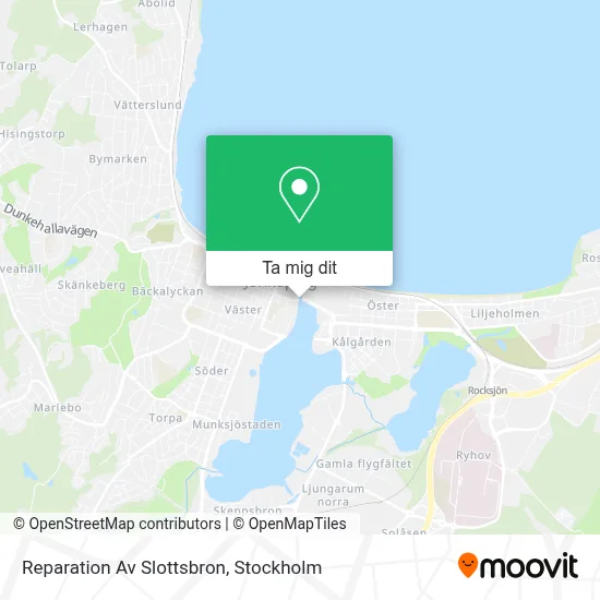 Reparation Av Slottsbron karta