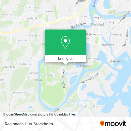 Regionens Hus karta