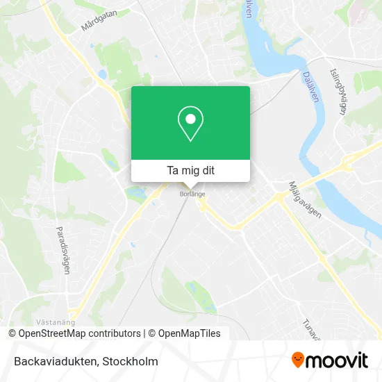 Backaviadukten karta