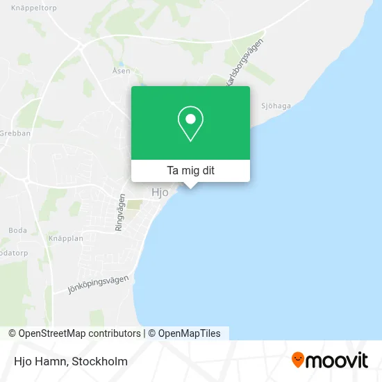 Hjo Hamn karta