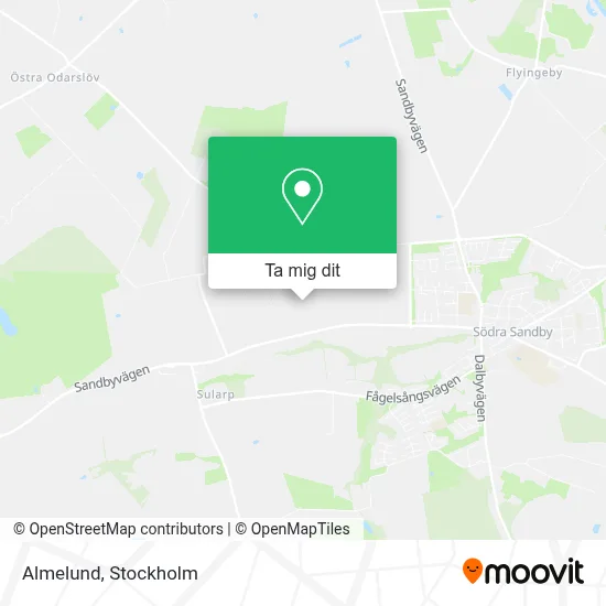 Almelund karta