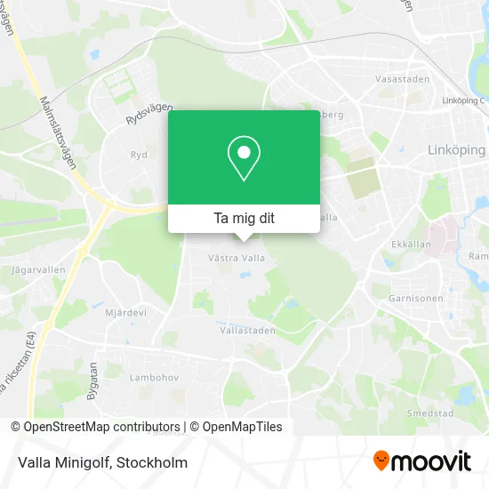 Valla Minigolf karta